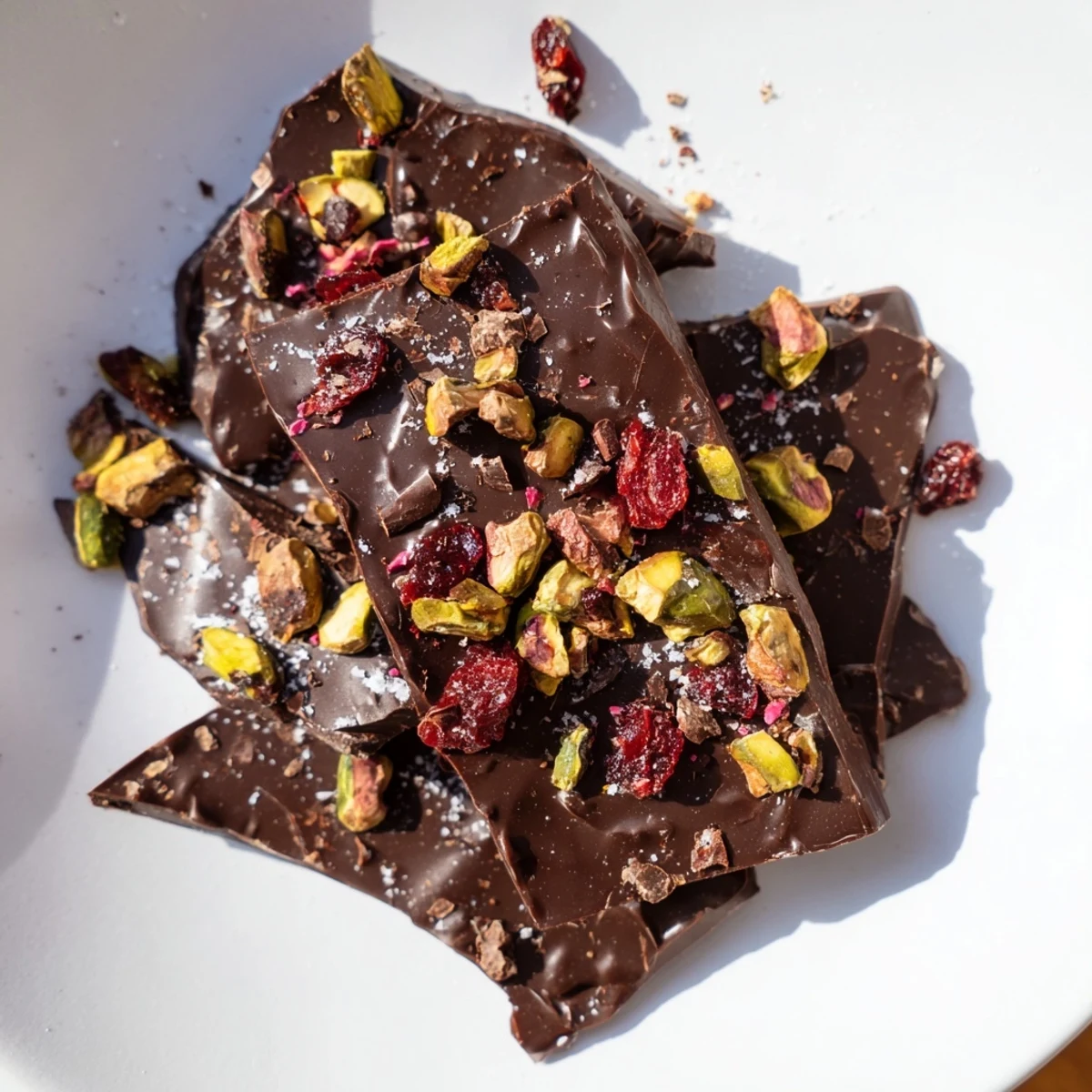 Rich dark chocolate with cinnamon and chili in a delicious bark treat.  