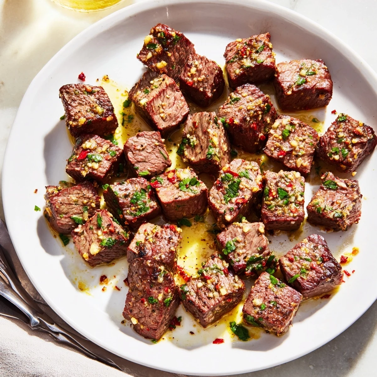 Garlic Butter Steak Bites