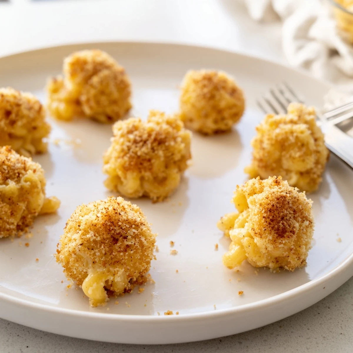 Crispy Baked Mac Cheese Bites