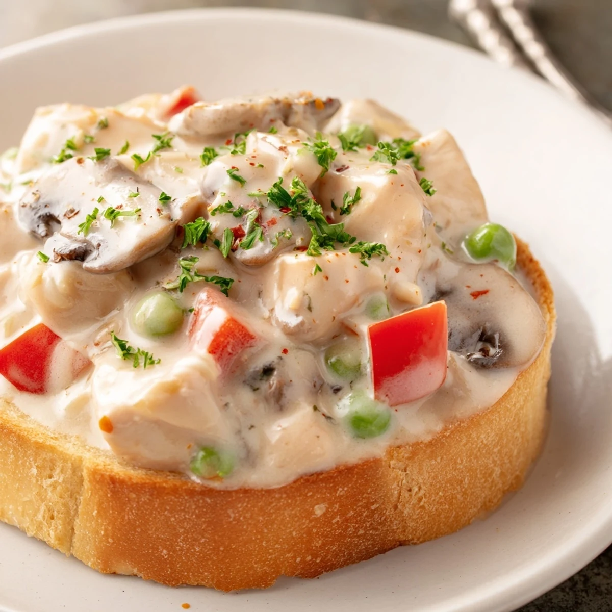 Chicken à la King Toast