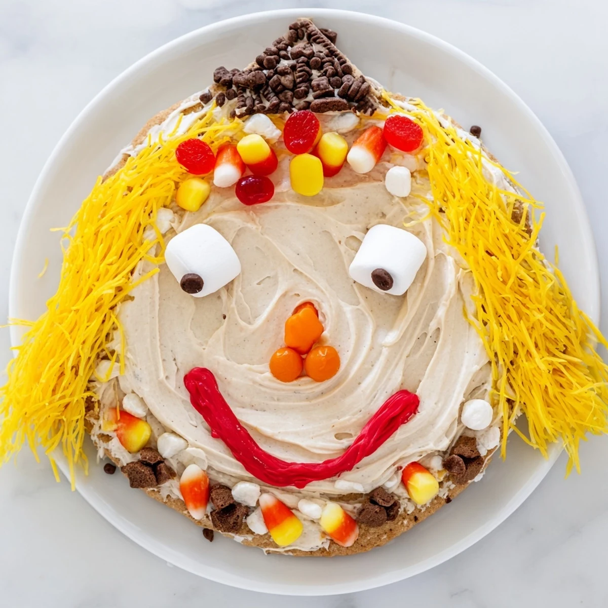 Whimsical festive candy platter