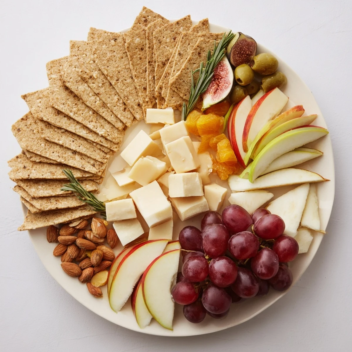 Enjoy this easy-to-create Golden Wheat Bundle Board, an artful spread with crackers, cheese, and more.