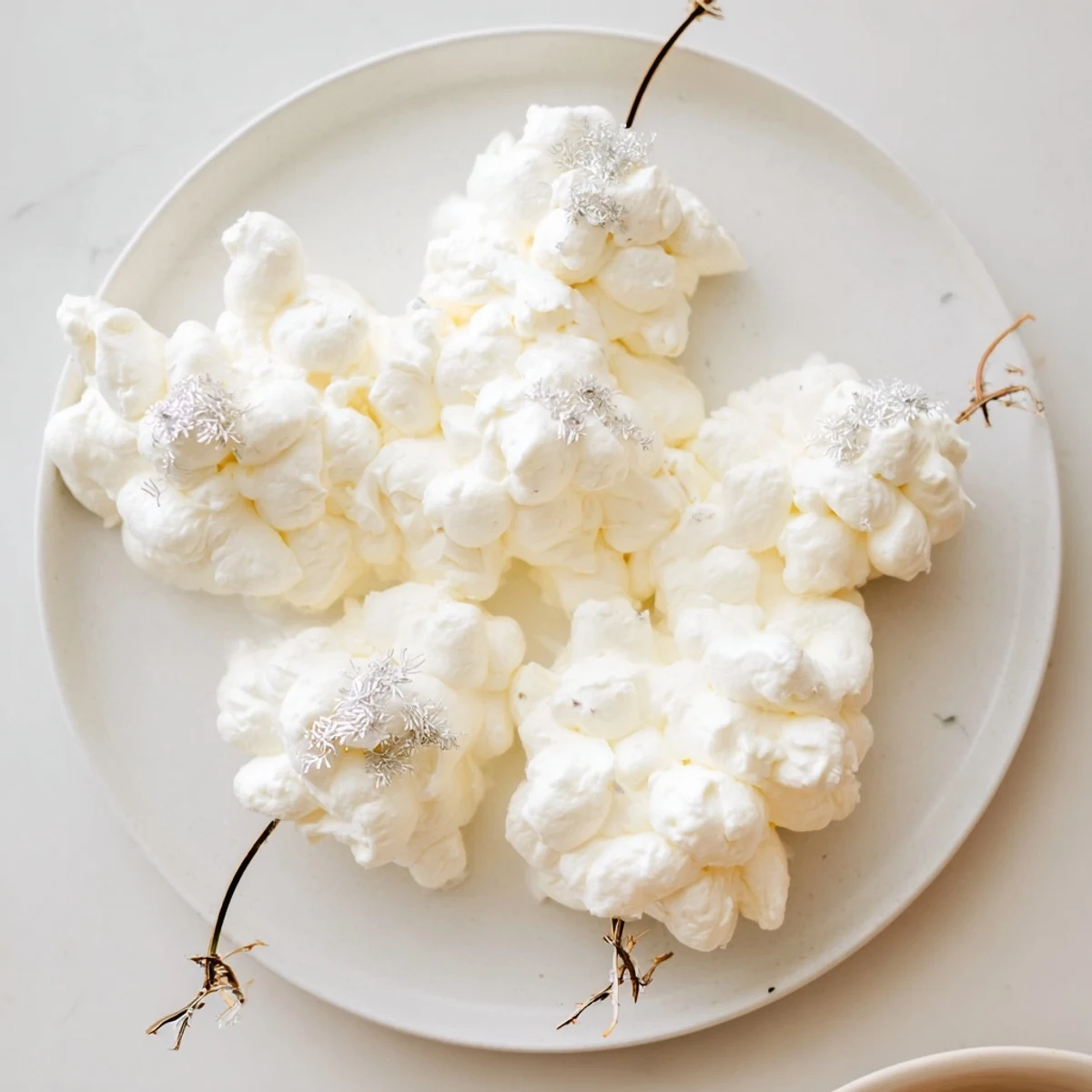 A beautifully arranged Fluffy Clouds Lamb Baby Shower Board with savory lamb bites and creamy cheese clouds.