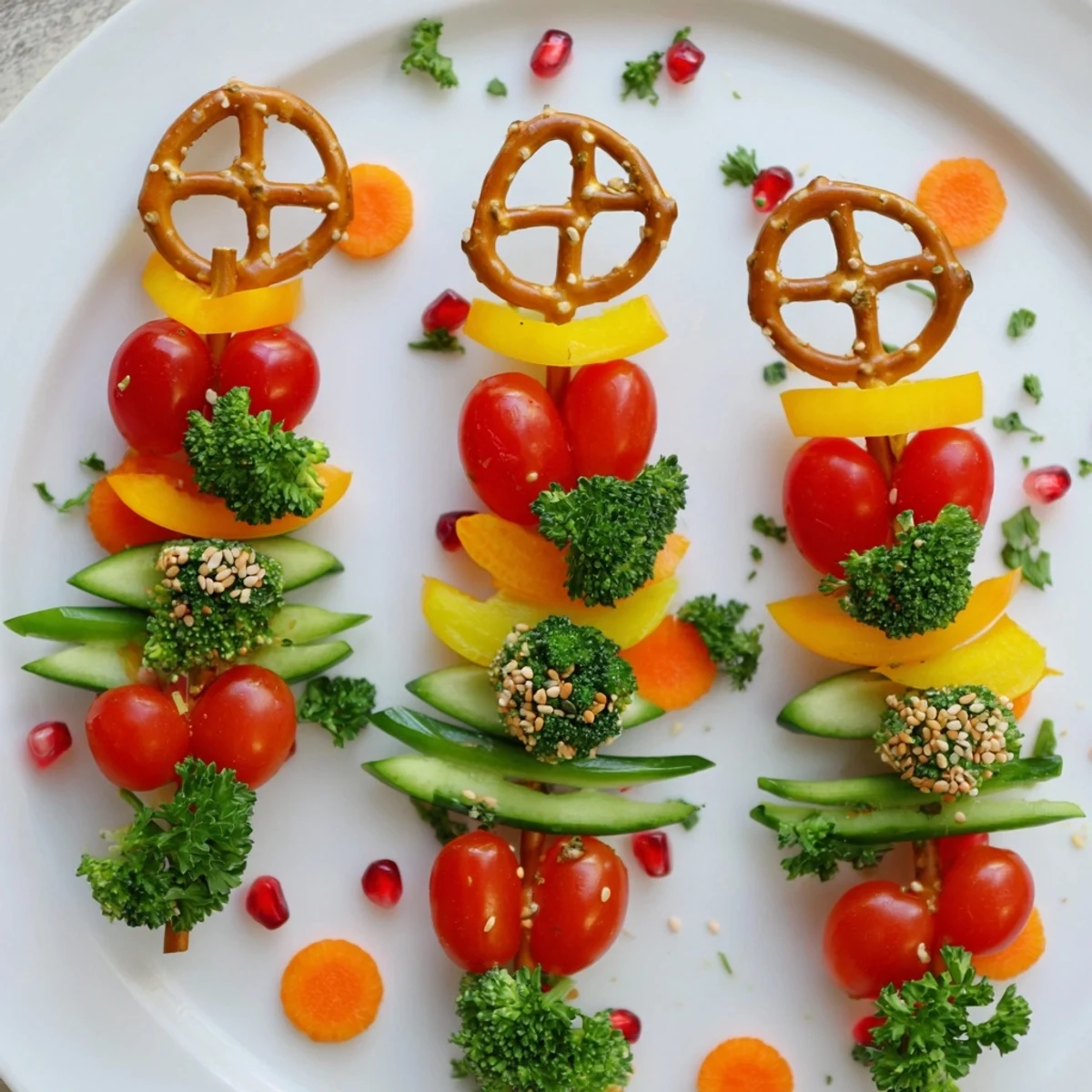 Themed Crudités Veggie Christmas