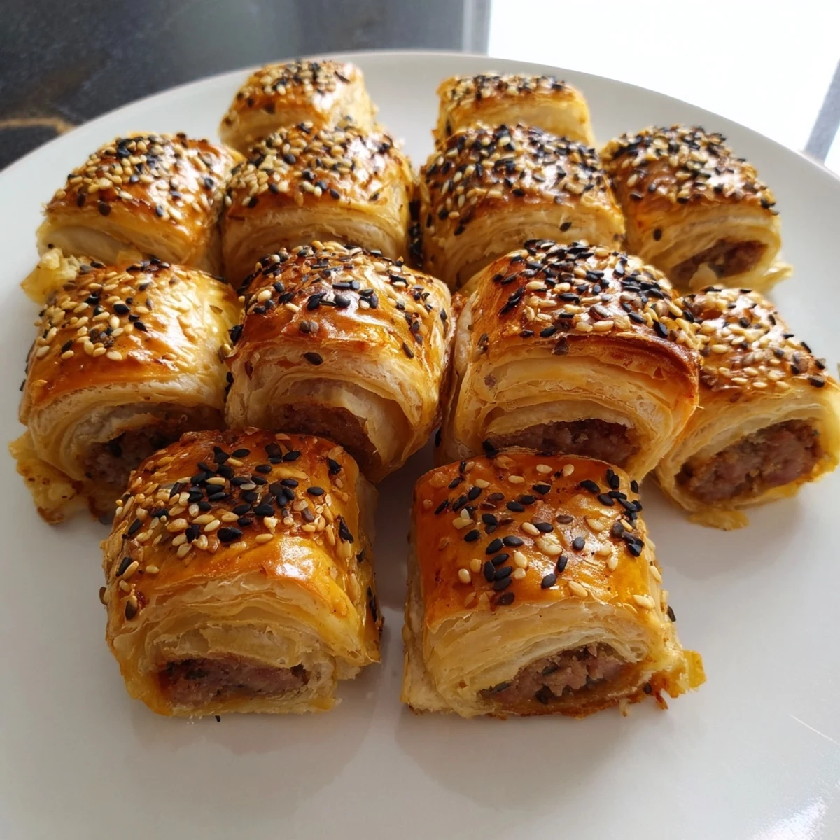 Savory Mini Sausage Roll Wreath