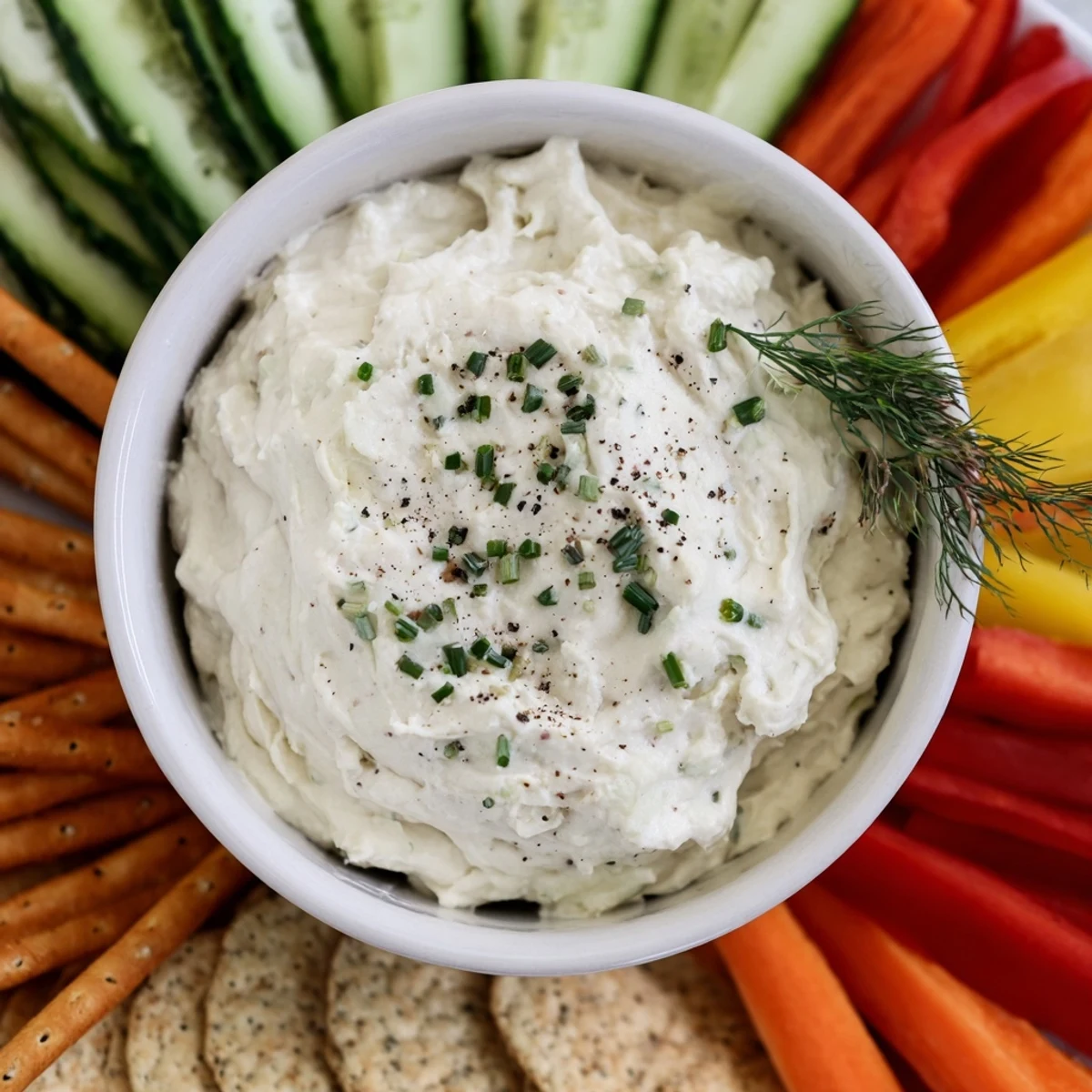 Reindeer Antler Spread: A festive appetizer with a creamy dip centerpiece and vibrant veggie antlers, ready to serve.