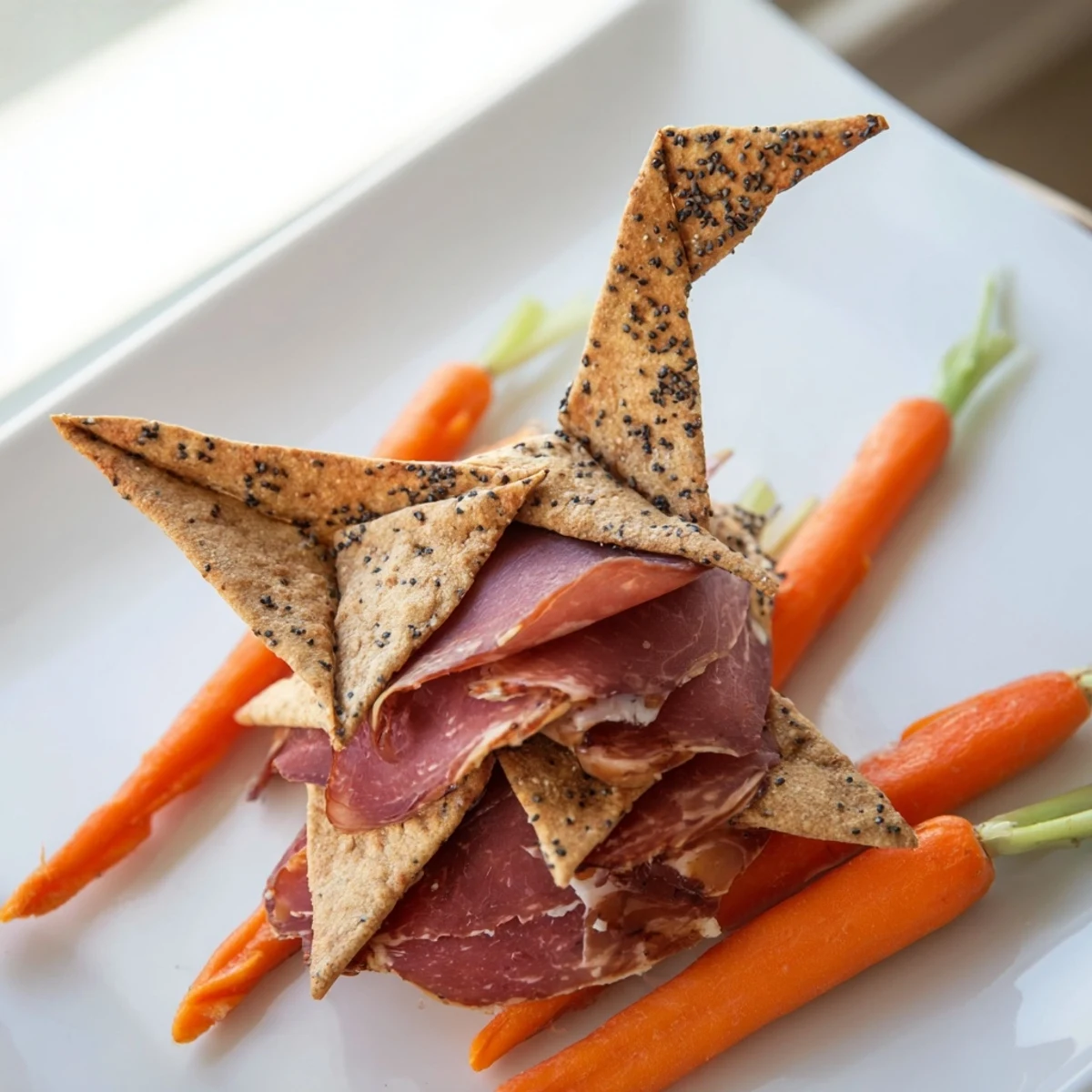 Paper Crane Appetizer