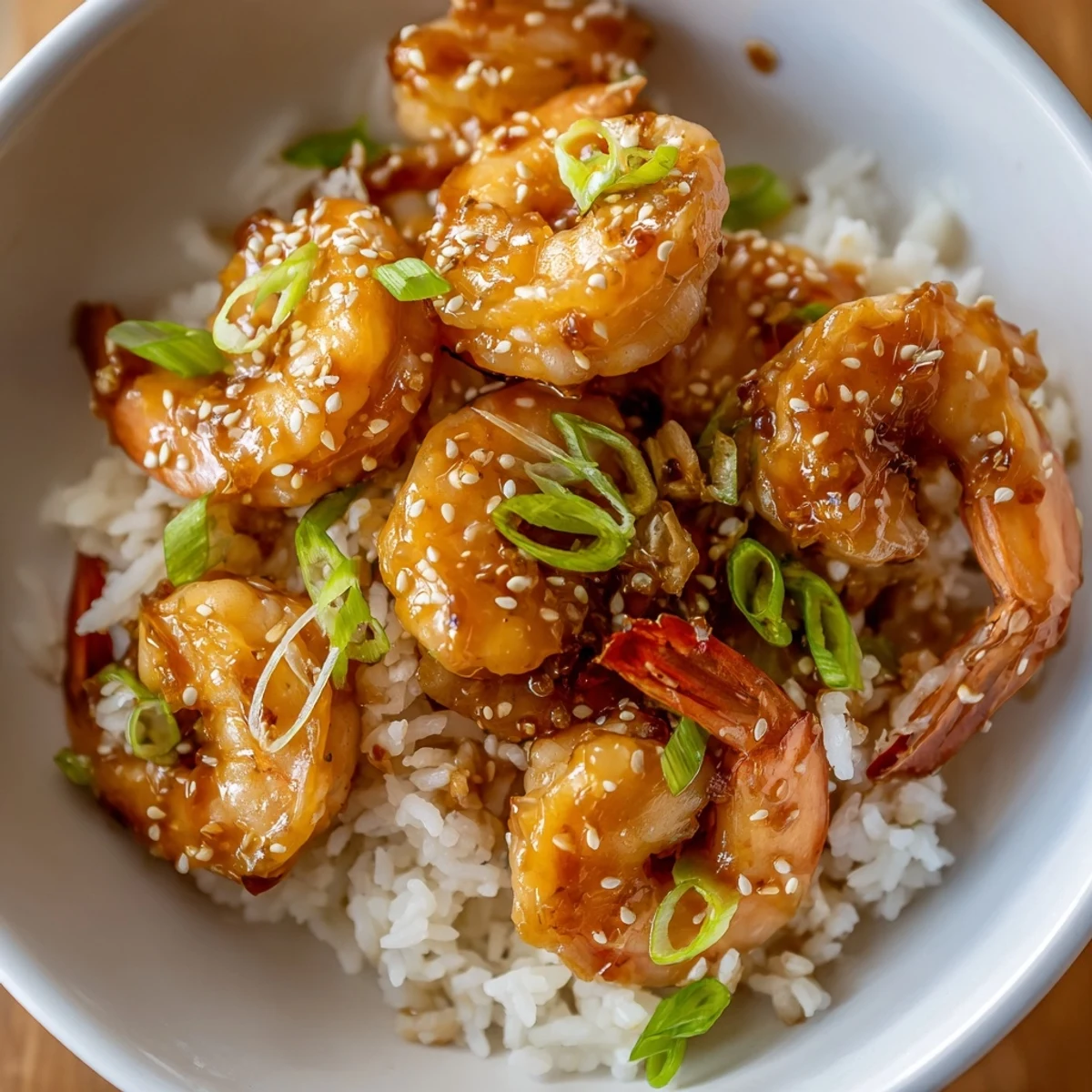Honey Garlic Shrimp Dish