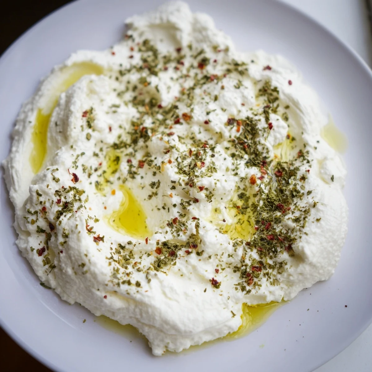 Tangy, homemade Levantine Labneh, a thick and spreadable cheese perfect for dipping fresh pita bread.