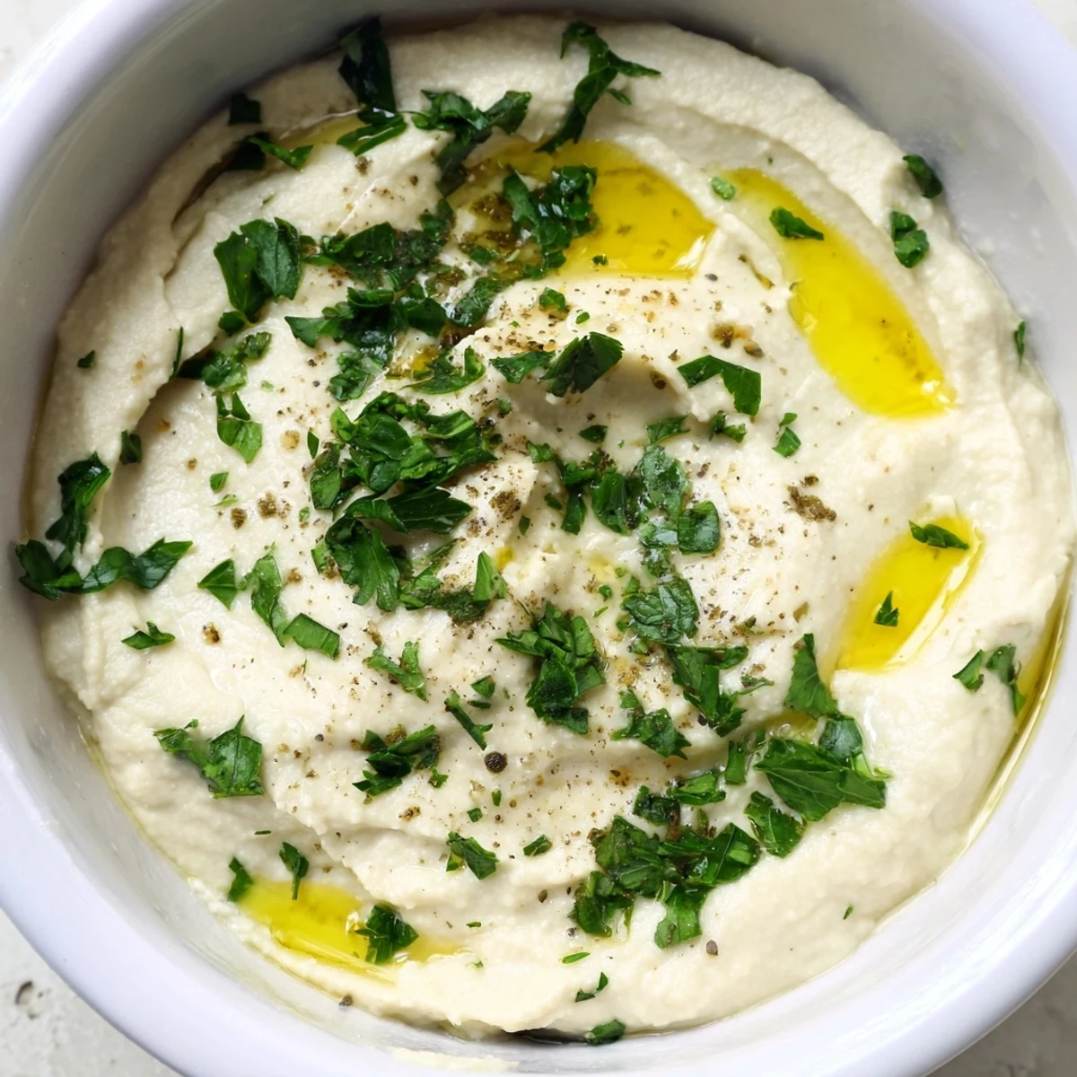 Smooth White Bean Dip served with pita chips and celery sticks, a protein-rich vegetarian snack.