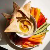 DIY Hummus Homemade Pita Veggie