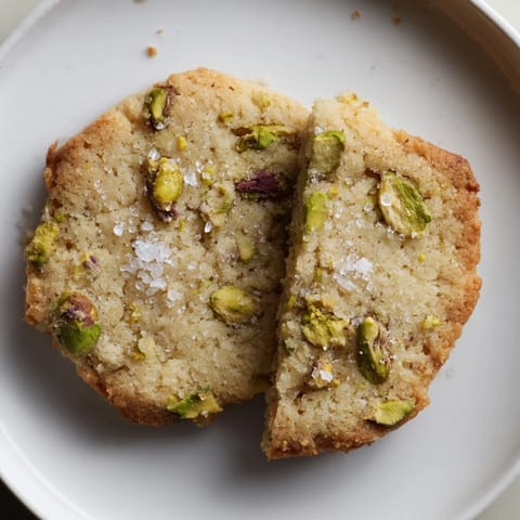 Salted Pistachio Shortbread