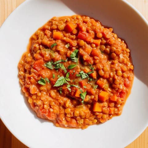 Creamy Tomato Basil Lentils