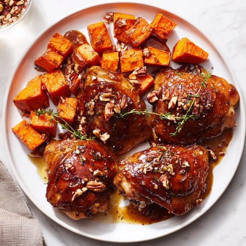Maple Glazed Chicken Sweet Potatoes