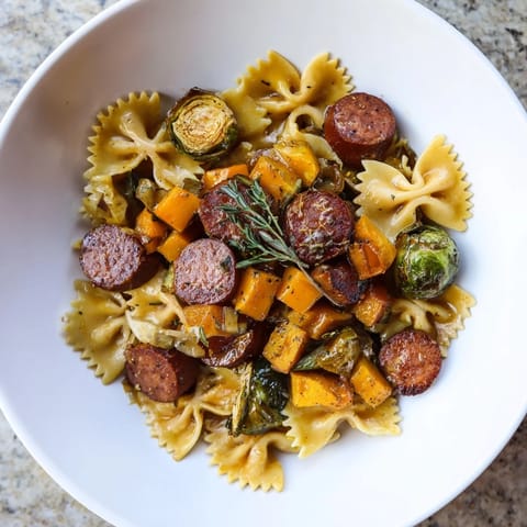 Autumn Sausage Pasta Squash
