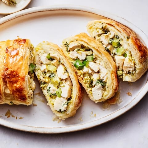 Creamy Chicken Broccoli Rolls