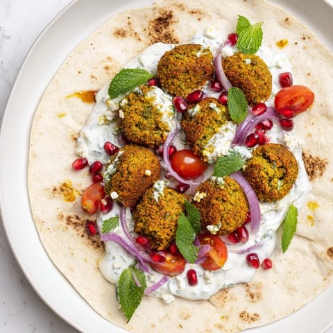 Festive Falafel Tzatziki Wrap