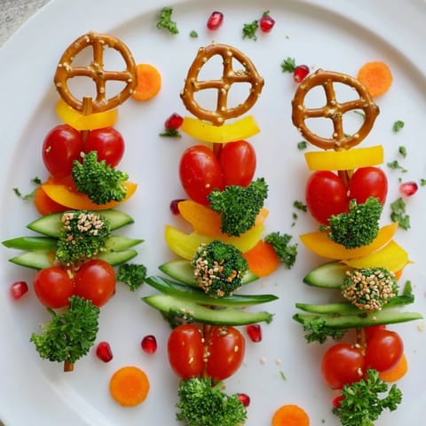 Themed Crudités Veggie Christmas