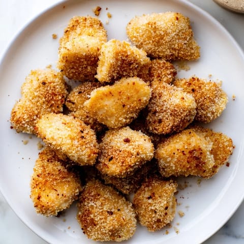 These homemade Air Fryer Un-Fried Chicken Nuggets boast a crunchy exterior and a juicy interior.
