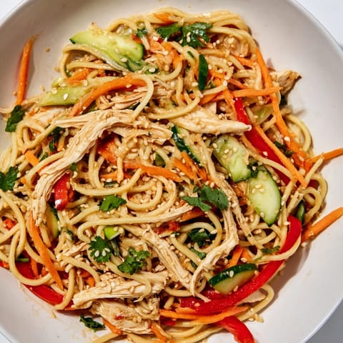 Chilled Chicken Noodle Salad