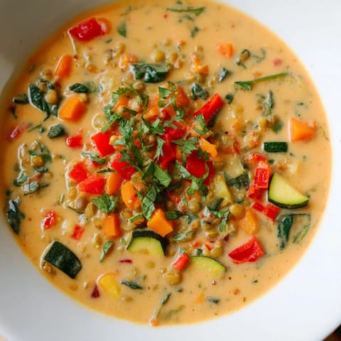 Lentil Red Curry Soup
