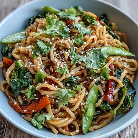 Stir-fried carrots and bok choy mingle with ginger sauce in a healthy Shirataki Noodle Bowl.