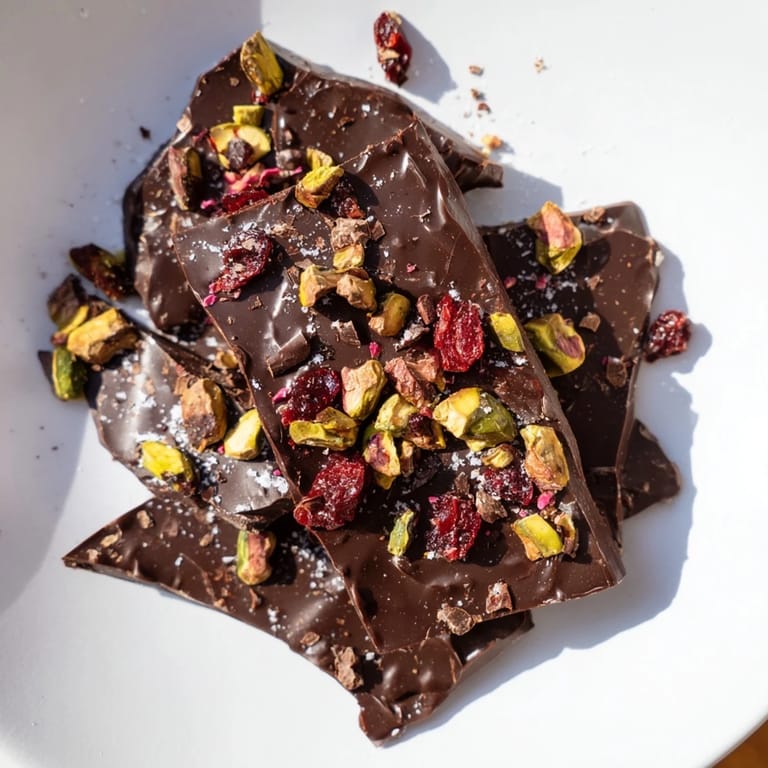Rich dark chocolate with cinnamon and chili in a delicious bark treat.  