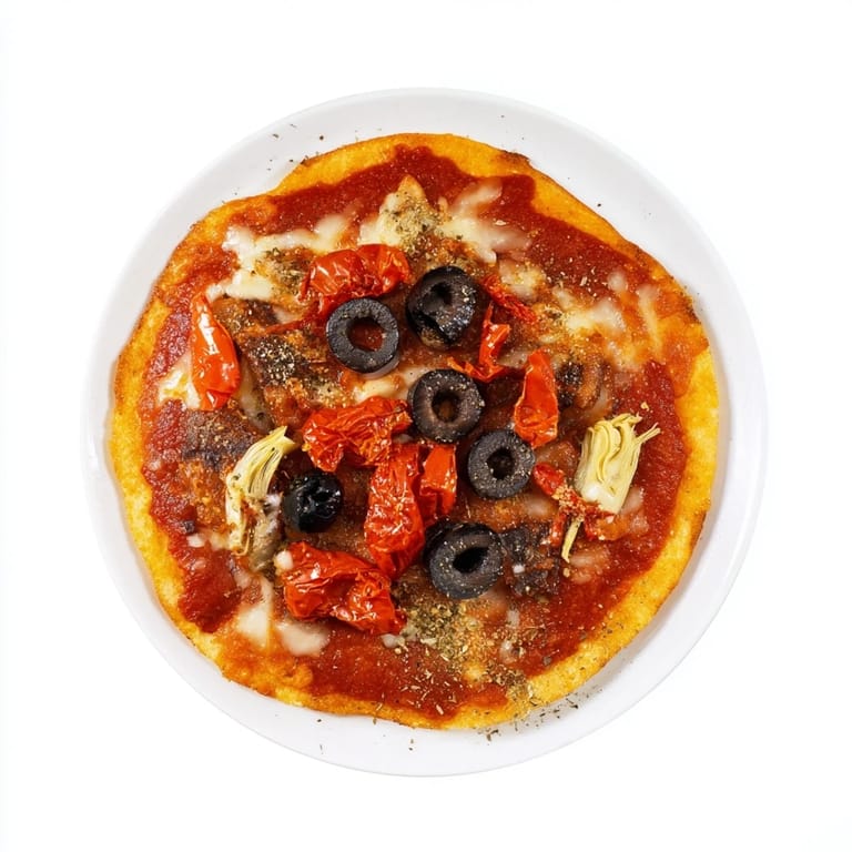 Crispy tortilla pizza, showcasing melted mozzarella and parmesan with vibrant toppings, a quick weeknight meal.