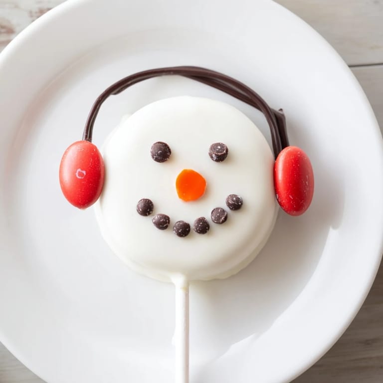 These delicious Budget-Friendly Oreo Snowman Pops are dipped in white chocolate and decorated with festive details.
