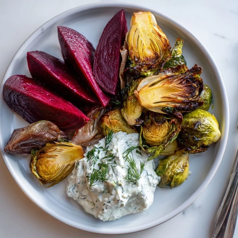 This rustic Pine Forest Winter Mezze Board features a variety of flavorful dips with crackers, herbs, and textures.