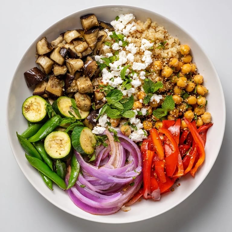 Vibrant The Spice Route dish featuring roasted vegetables, offering an assortment of global tastes to enjoy.