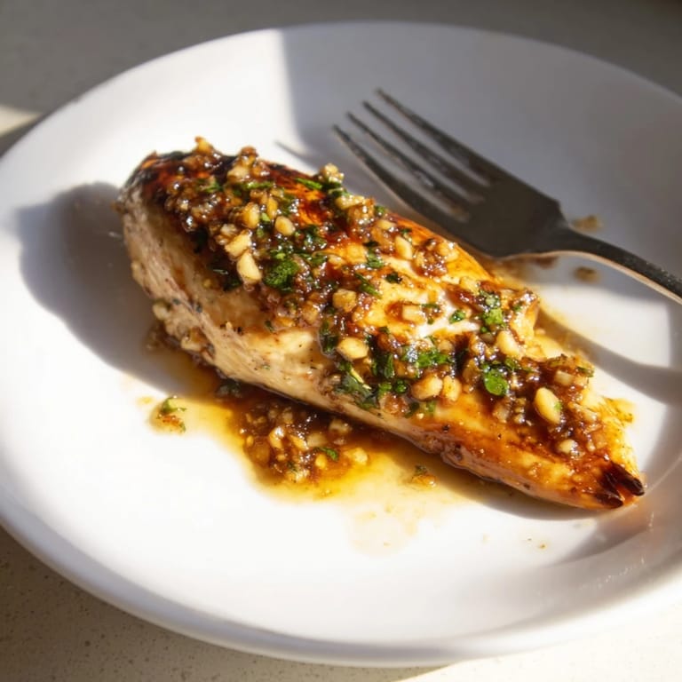 Sizzling Honey Dijon Chicken Skillet in a pan, featuring tender meat with a sweet and tangy mustard sauce for a weeknight dinner.