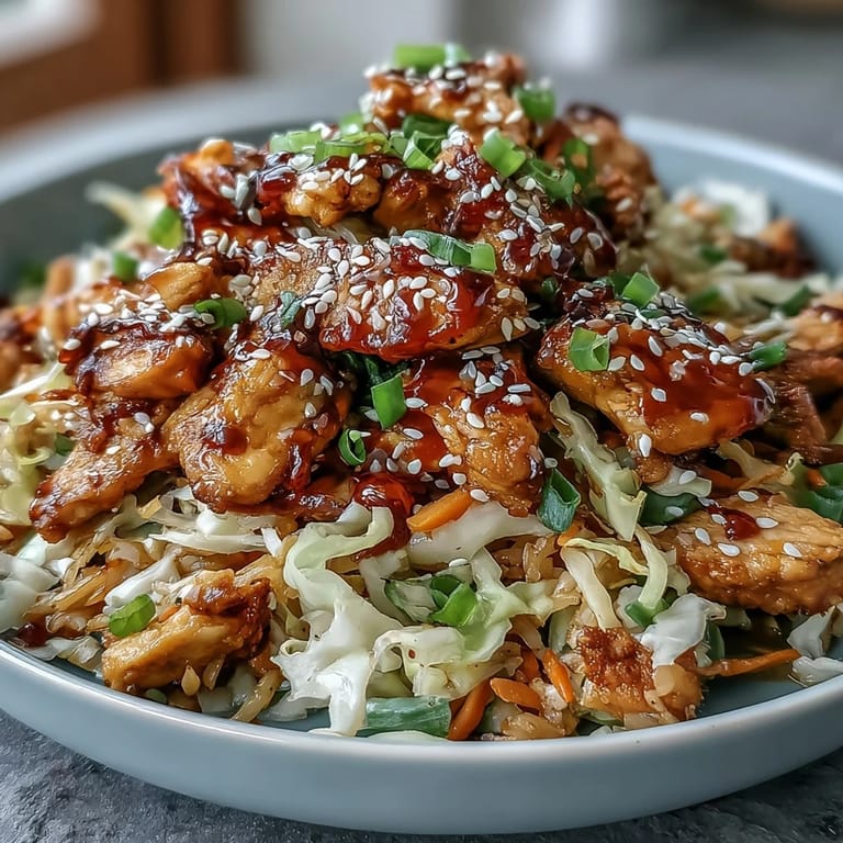 Finished bowls topped with sliced scallions and sesame seeds, served alongside a drizzle of chili crisp for dinner.