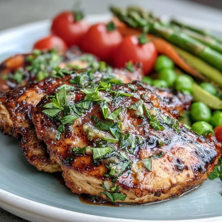 Easy roasted chicken and spring veggies on a sheet pan, offering a fresh and nutritious dinner option.