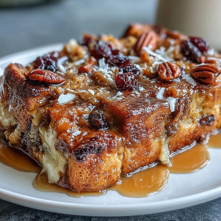 3. Warm capirotada Mexicana features crisp bread slices soaked in spiced syrup, topped with nuts and mild cheese for a rich, satisfying treat.