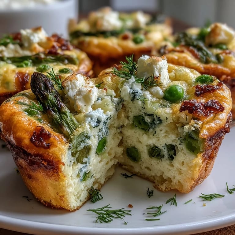 Fluffy egg muffins loaded with feta, Parmesan, and fresh herbs—ideal for healthy meal prep.  