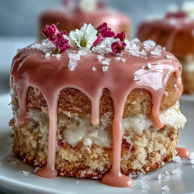 A dreamy pink Rosé Velvet Cake ready for bridal showers and special occasions.